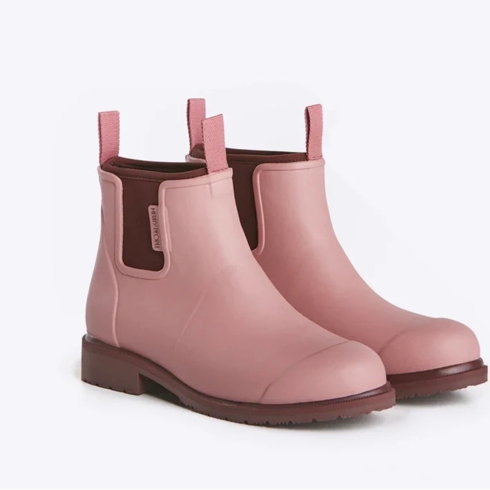 Merry People Dusty Pink Bobbi Rain Boot